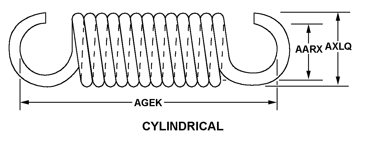 CYLINDRICAL style nsn 5360-00-007-5837