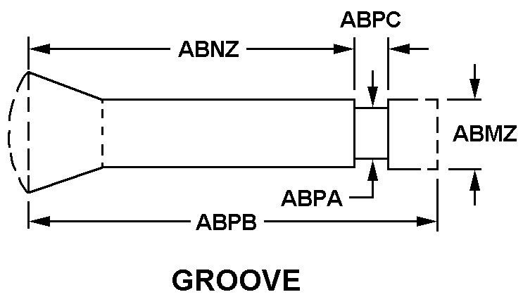 GROOVE style nsn 5315-00-007-5870