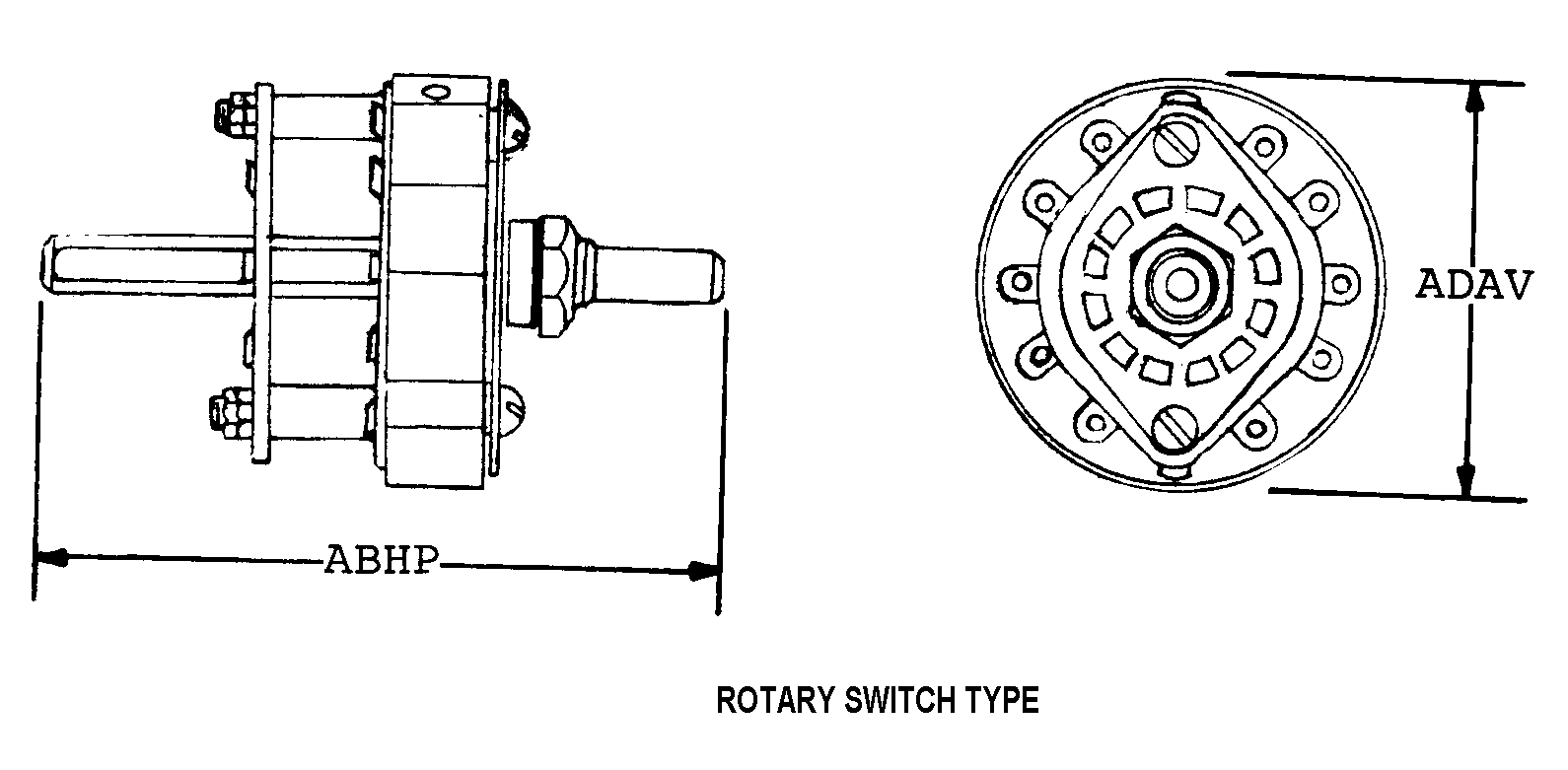 ROTARY SWITCH TYPE style nsn 5985-00-086-6232