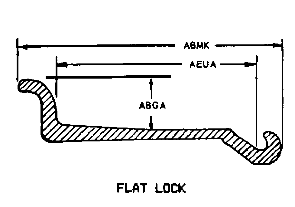 FLAT LOCK style nsn 2530-00-845-7672