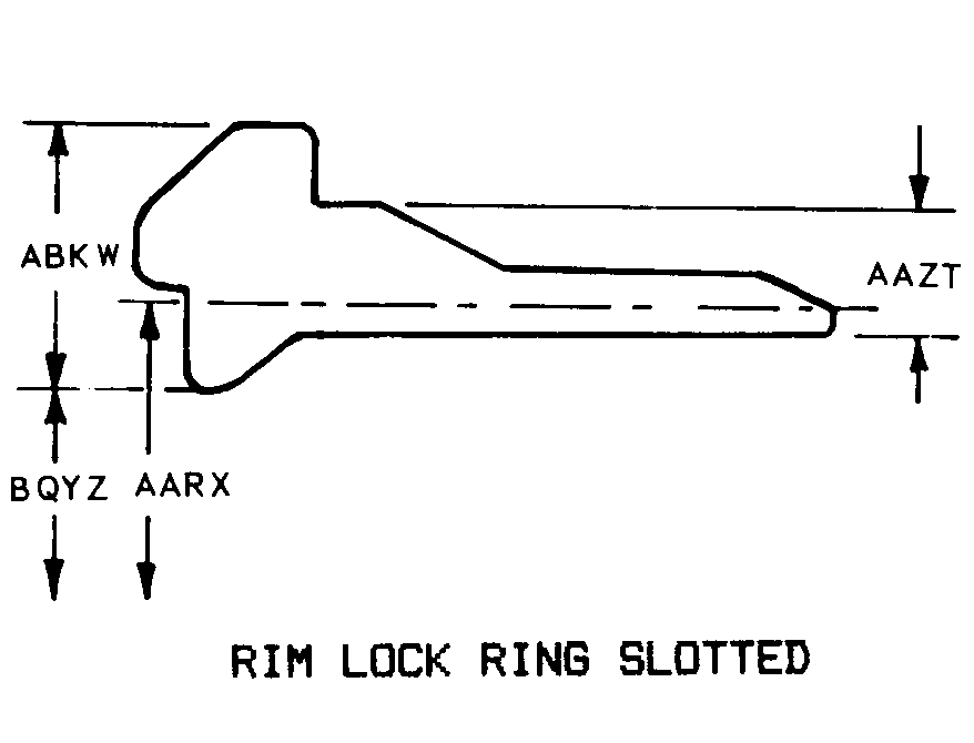 RIM LOCK RING SLOTTED style nsn 2530-01-448-1609