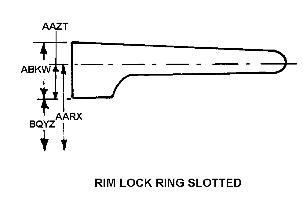 RIM LOCK RING SLOTTED style nsn 2530-01-083-7538