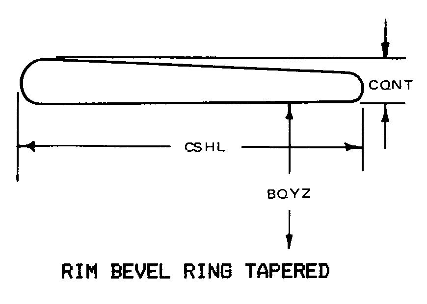 RIM BEVEL RING TAPERED style nsn 2530-01-212-4971