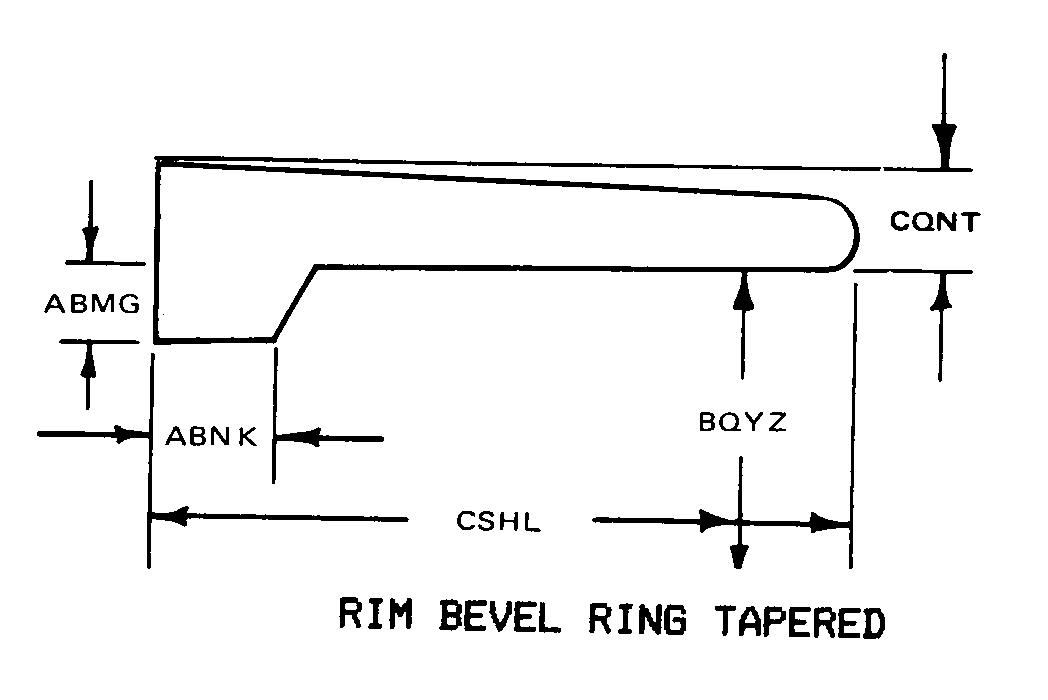 RIM BEVEL RING TAPERED style nsn 2530-01-212-4971