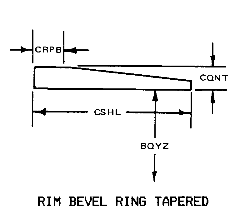 RIM BEVEL RING TAPERED style nsn 2530-01-212-4971