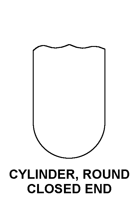 CYLINDER, ROUND CLOSED END style nsn 6210-00-969-2190