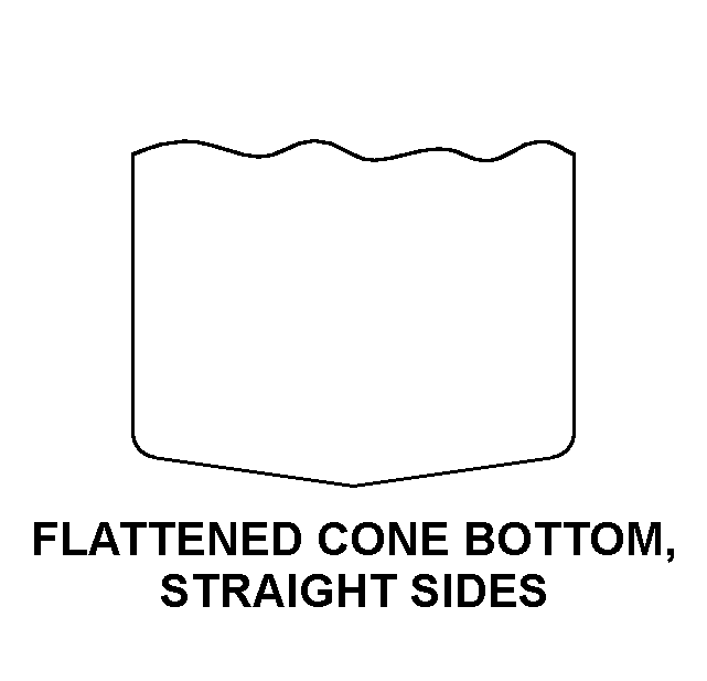 FLATTENED CONE BOTTOM, STRAIGHT SIDES style nsn 6210-00-074-0898