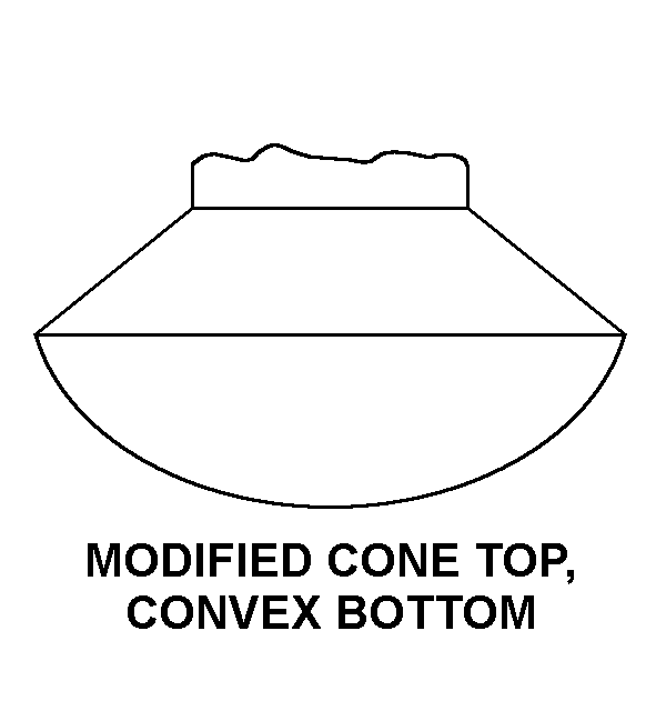 MODIFIED CONE TOP, CONVEX BOTTOM style nsn 6210-00-239-4957