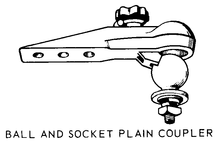 BALL AND SOCKET PLAIN COUPLER style nsn 6115-01-029-8787