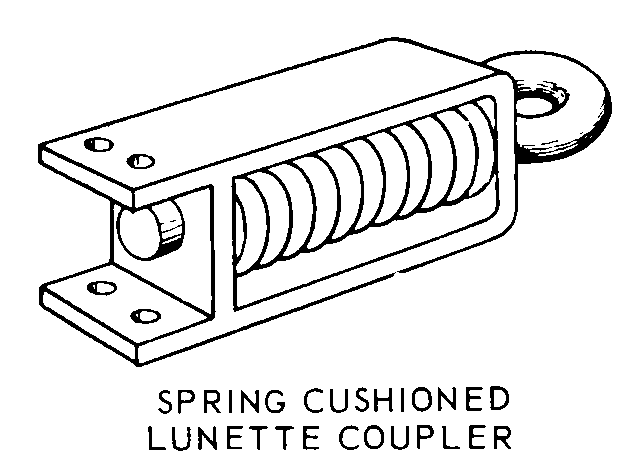 SPRING CUSHIONED LUNETTE COUPLER style nsn 6115-00-697-2402