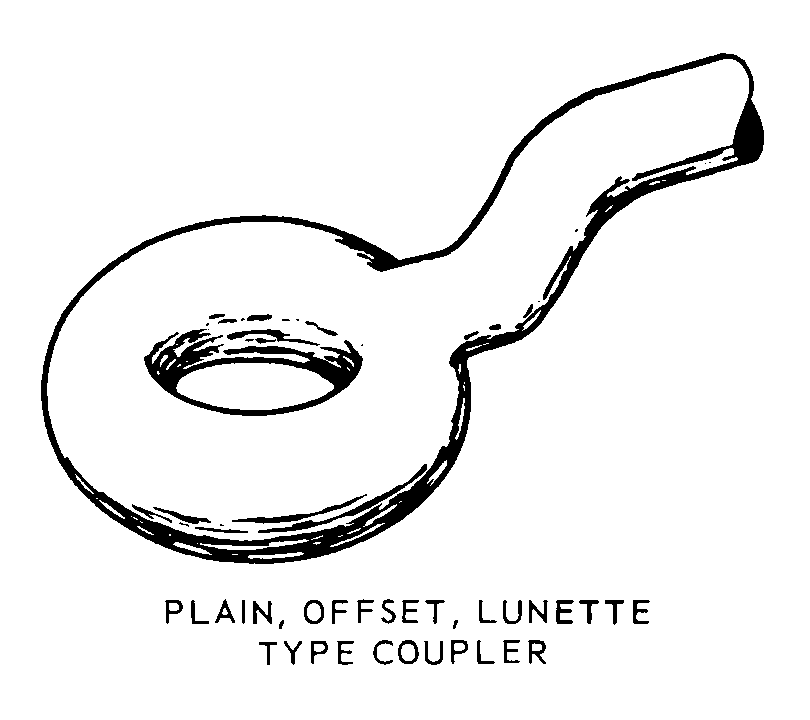 PLAIN, OFFSET, LUNETTE TYPE COUPLER style nsn 6115-00-504-1401