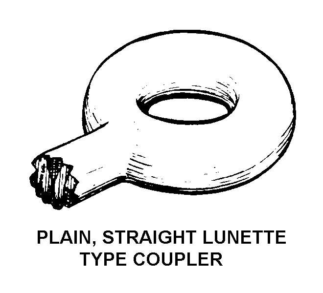 PLAIN, STRAIGHT LUNETTE TYPE COUPLER style nsn 6115-00-873-3915
