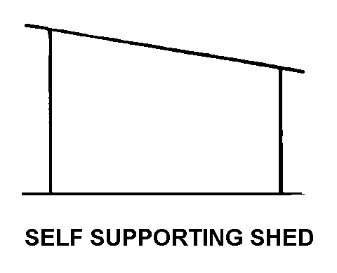 SELF SUPPORTING SHED style nsn 5410-01-254-9940