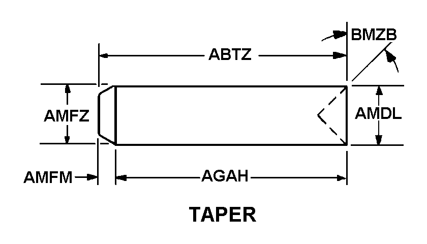 TAPER style nsn 3456-00-580-0712