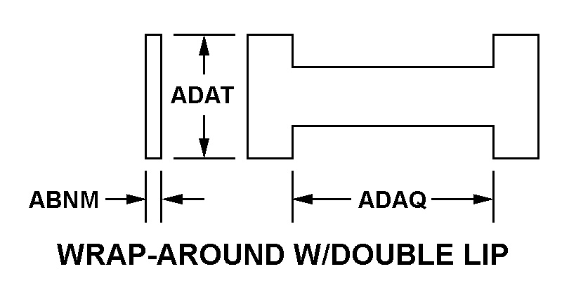 WRAP-AROUND W/DOUBLE LIP style nsn 9905-00-927-6382