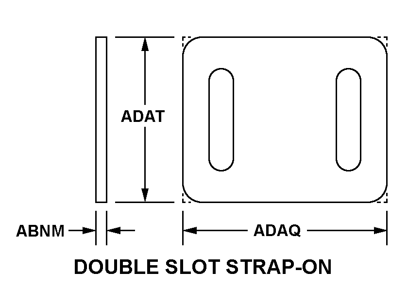 DOUBLE SLOT STRAP-ON style nsn 5975-01-361-5131