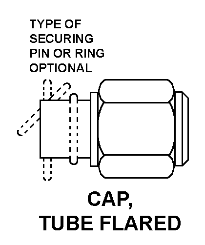 CAP, TUBE, FLARED style nsn 4730-00-378-7300