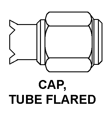 CAP, TUBE, FLARED style nsn 4730-00-825-1460