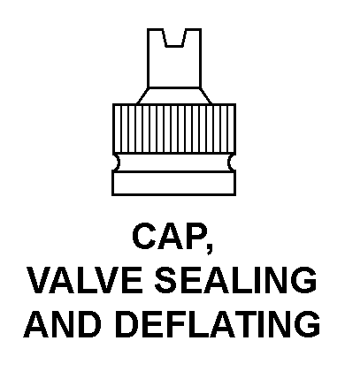 CAP, VALVE SEALING AND DEFLATING style nsn 2640-00-780-4200