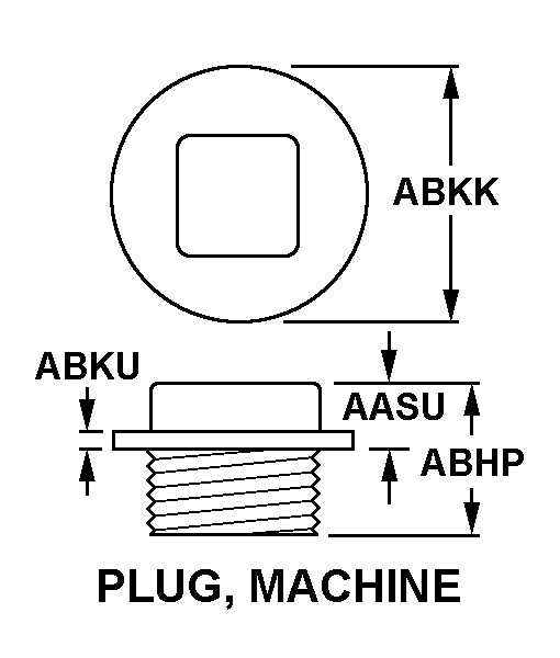 PLUG, MACHINE style nsn 4730-01-516-6275