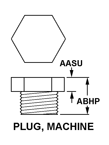 PLUG, MACHINE style nsn 5365-01-249-9706