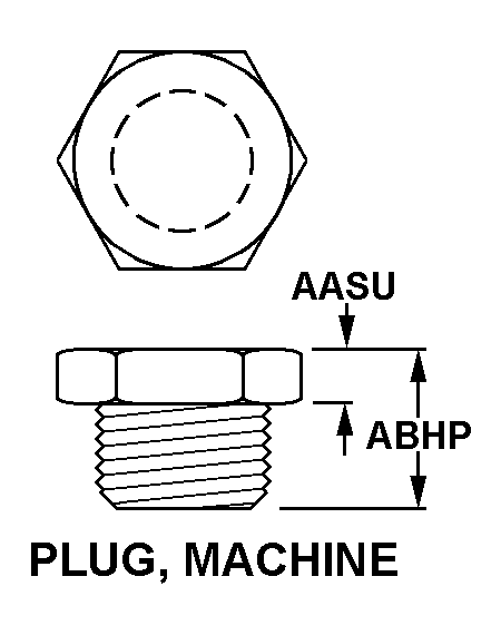 PLUG, MACHINE style nsn 5365-01-303-5731