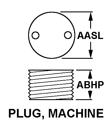 PLUG, MACHINE style nsn 5365-00-854-1506