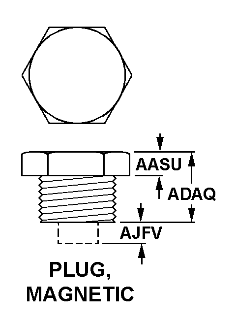 PLUG, MAGNETIC style nsn 4730-00-278-6346