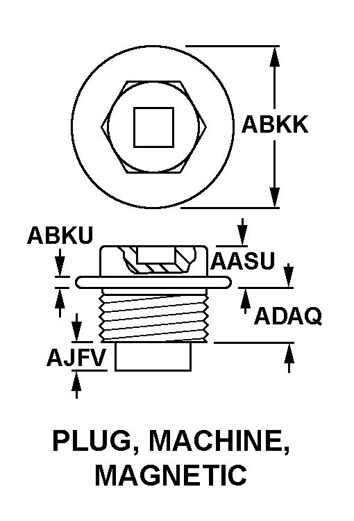 MACHINE, PLUG, MAGNETIC style nsn 5365-01-287-0735