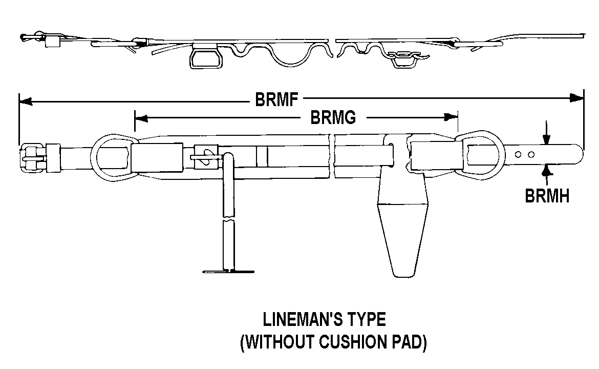 LINEMANS TYPE (WITHOUT CUSHION PAD) style nsn 4240-00-289-8162