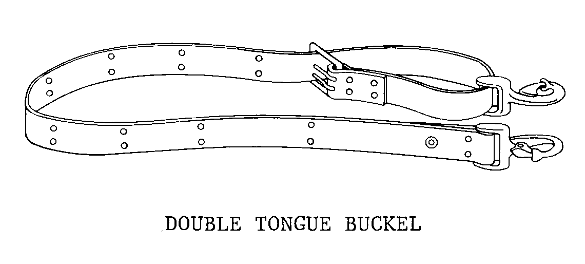 DOUBLE TONGUE BUCKEL style nsn 4240-01-340-7936