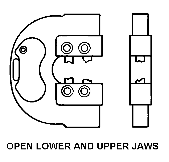 OPEN LOWER AND UPPER JAWS style nsn 5220-00-449-7013