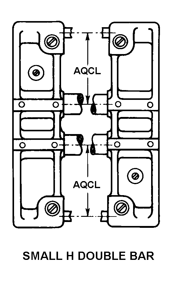 SMALL H DOUBLE BAR style nsn 5220-00-930-1851