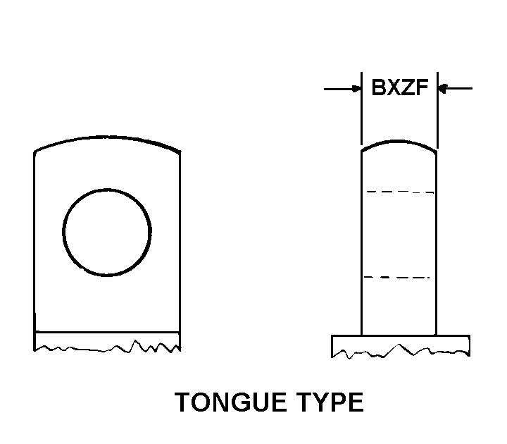 TONGUE TYPE style nsn 1620-01-205-6136