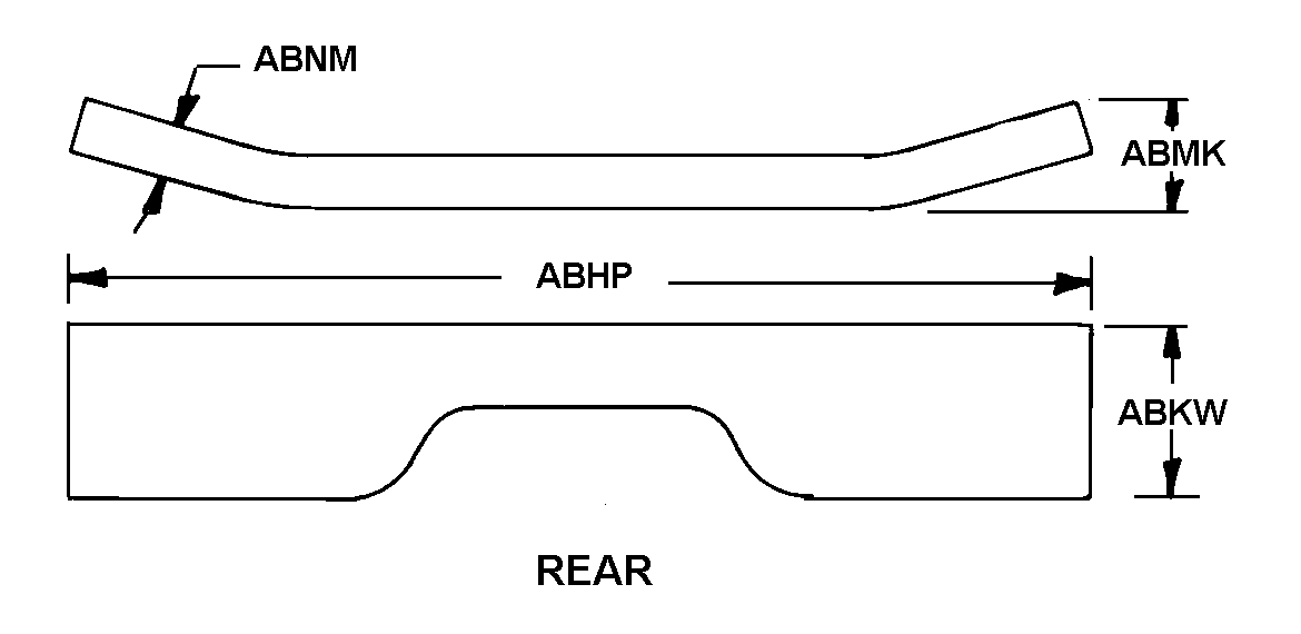 REAR style nsn 2540-01-155-8879