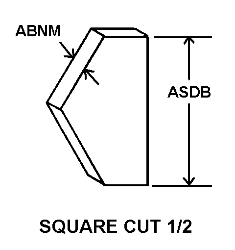 SQUARE CUT 1/2 style nsn 5620-01-340-7943