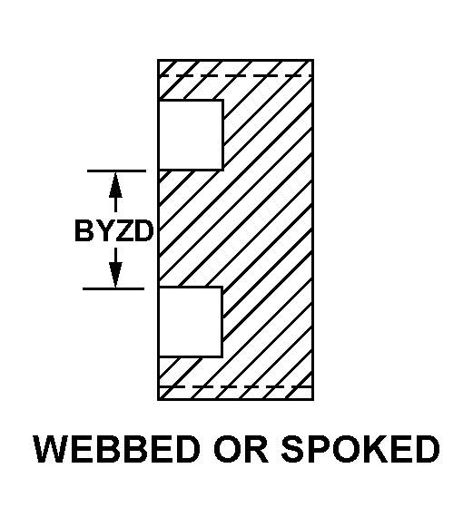 WEBBED OR SPOKED style nsn 3020-01-146-3773