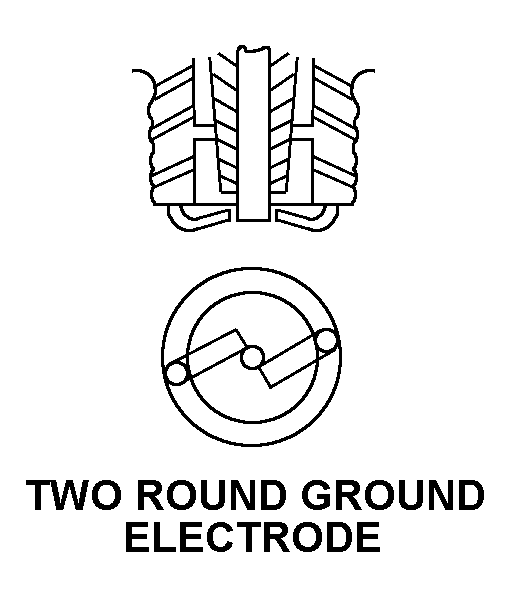 TWO ROUND GROUND ELECTRODE style nsn 2925-00-986-7919