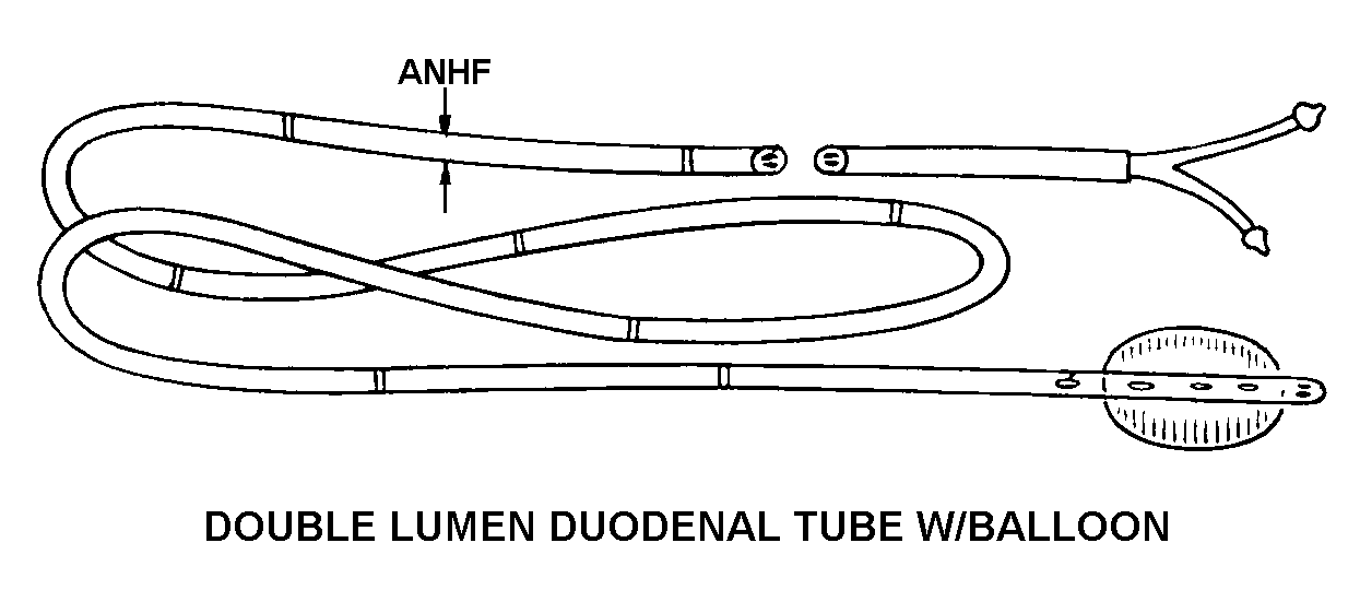 DOUBLE LUMEN DUODENTAL TUBE W/ BALLOON style nsn 6515-01-259-4290