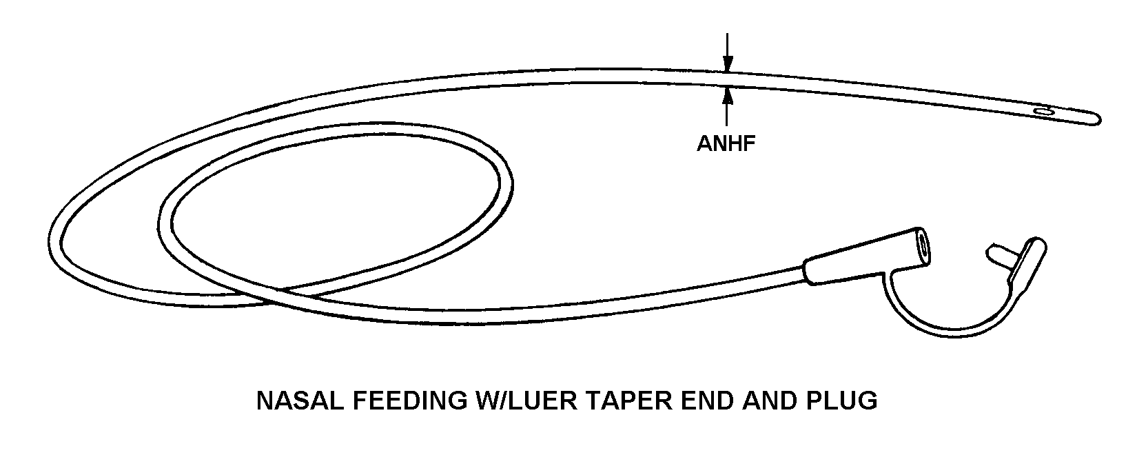 NASAL FEEDING W/ LUER TAPER END AND PLUG style nsn 6515-01-149-1901