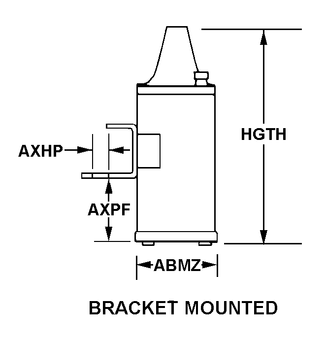 BRACKET MOUNTED style nsn 2920-00-540-5321