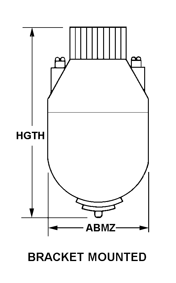 BRACKET MOUNTED style nsn 2920-00-540-5321