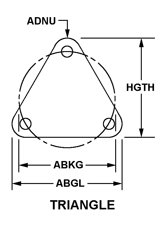 TRIANGLE style nsn 2940-01-191-0975