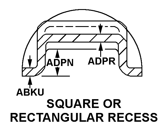 SQUARE OR RECTANGULAR RECESS style nsn 2940-01-429-4317