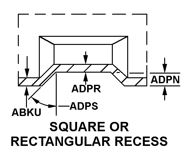 SQUARE OR RECTANGULAR RECESS style nsn 2520-01-062-5517