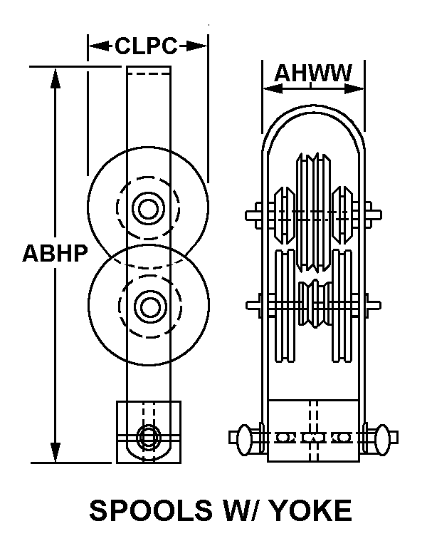 SPOOLS W/YOKE style nsn 5970-00-280-8308