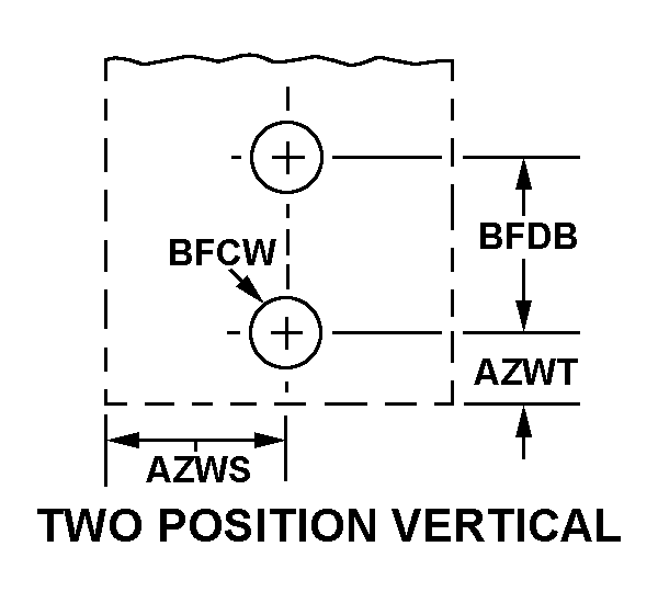 TWO POSITION VERTICAL style nsn 5970-01-469-9315