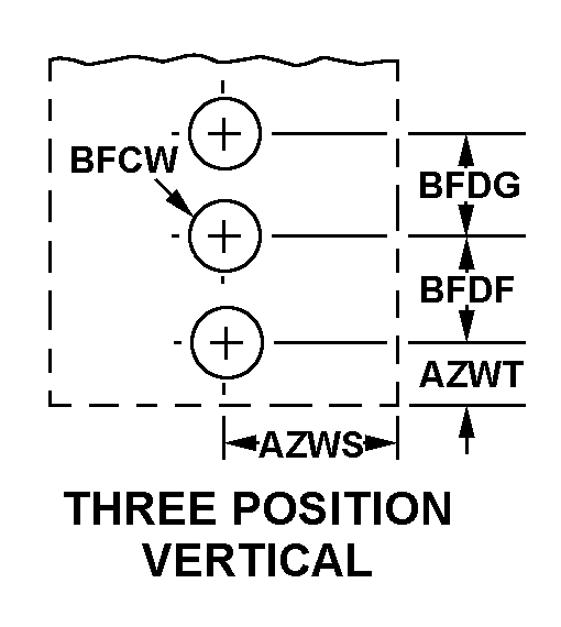 THREE POSITION VERTICAL style nsn 5970-01-465-2584