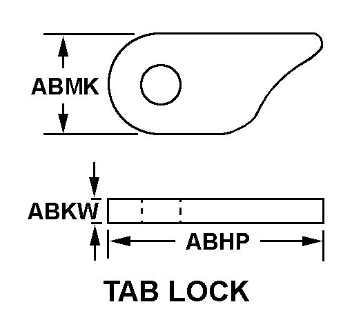 TAB LOCK style nsn 5935-01-054-1686