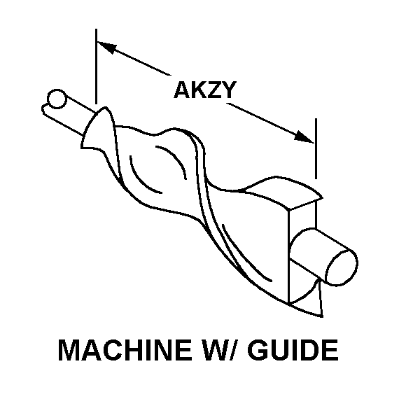 MACHINE W/GUIDE style nsn 5133-00-243-8764